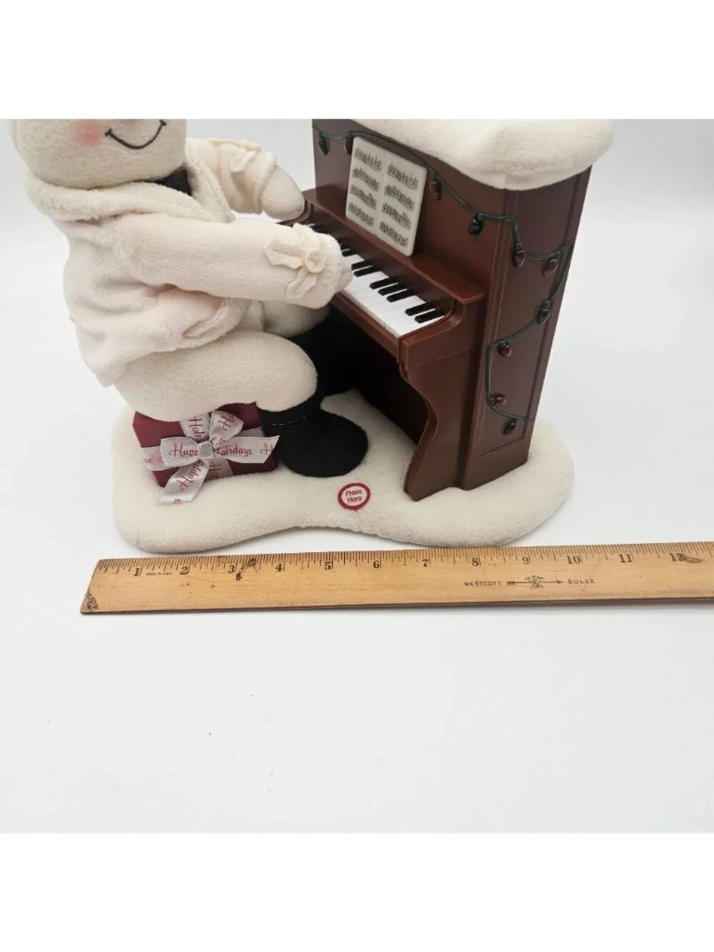 Hallmark Jingle Pals Singing Piano Playing Musical Lights Snowman Works!
